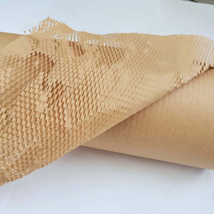 Honeycomb Kraft Paper Sheet Packaging Cushion Paper Sheet For Wrapping Glass Cosmetics Wine Material