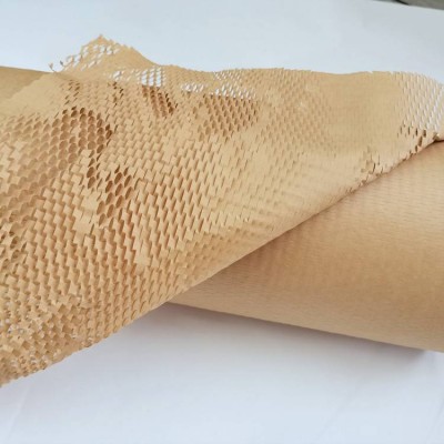 Honeycomb Kraft Paper Sheet Packaging Cushion Paper Sheet For Wrapping Glass Cosmetics Wine Material